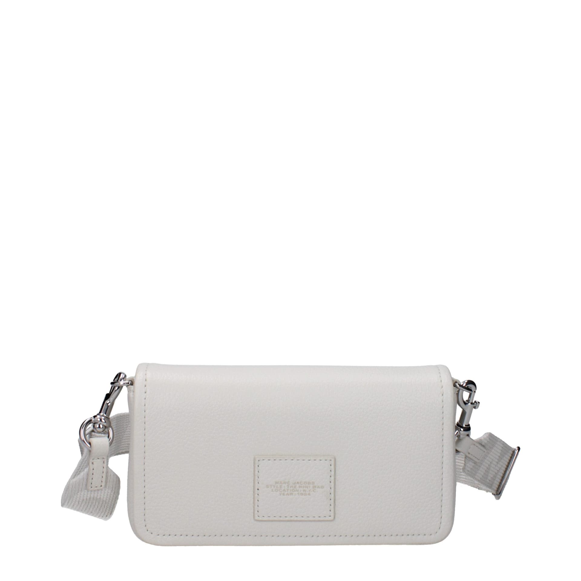 White Leather Crossbody Bag - 3