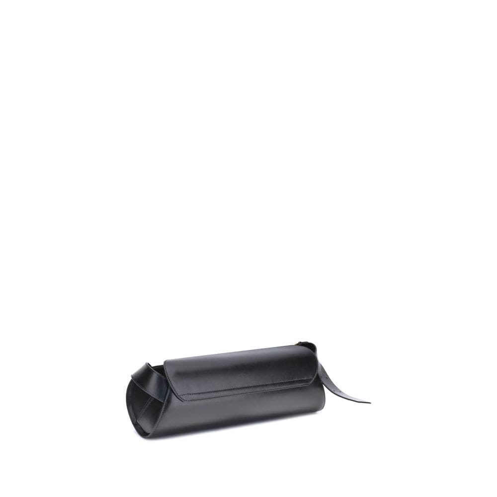 Black Calf Leather Bos Taurus Shoulder Bag - 3