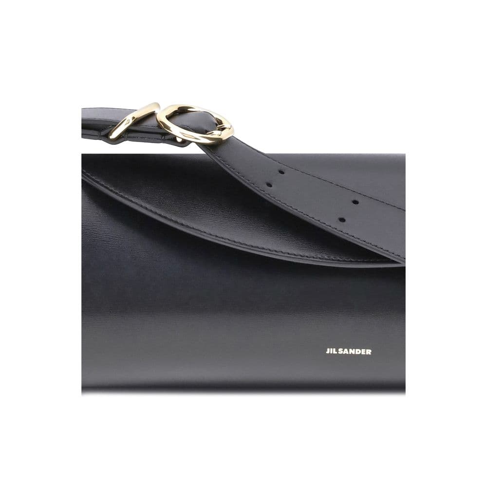 Black Calf Leather Bos Taurus Shoulder Bag - 4