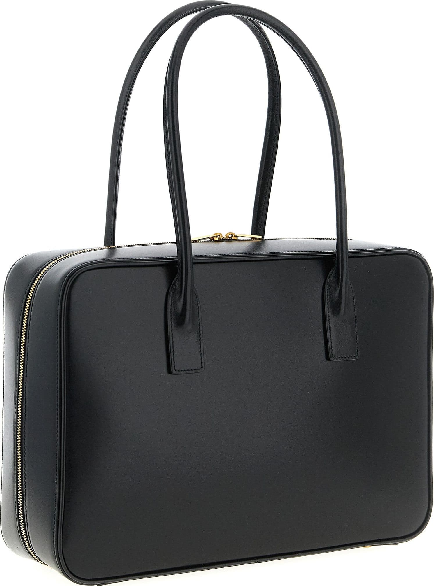 Black Calfskin Shoulder Bag - 2