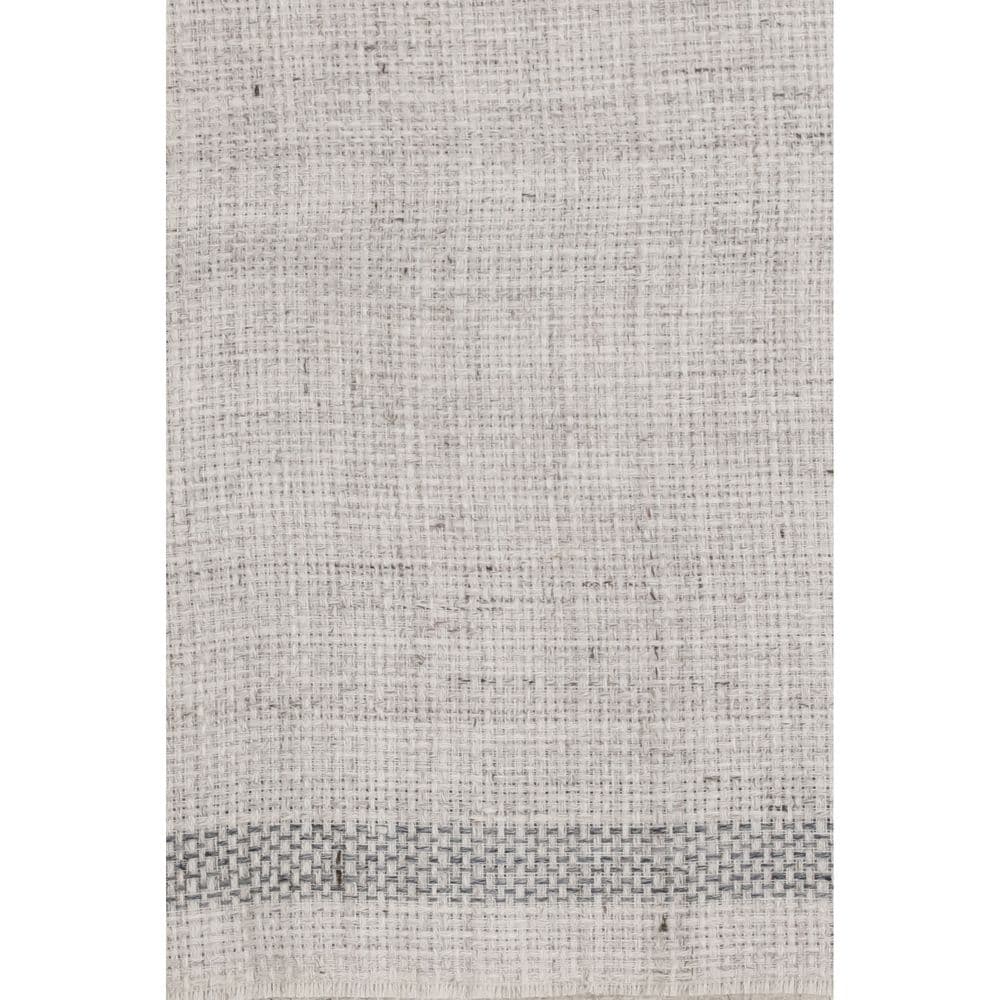 Gray Linen Scarf - 3