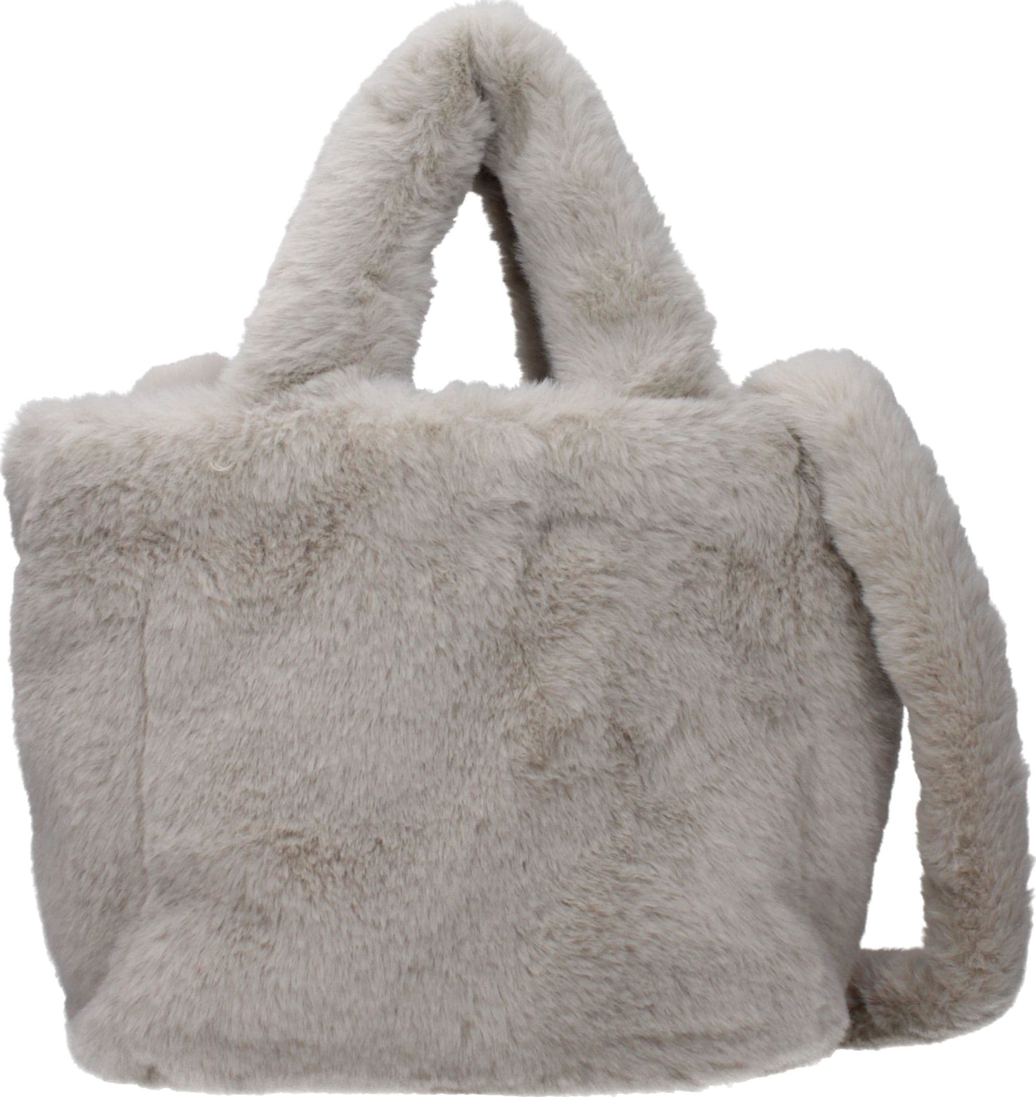 Gray Fur Handbag - 3