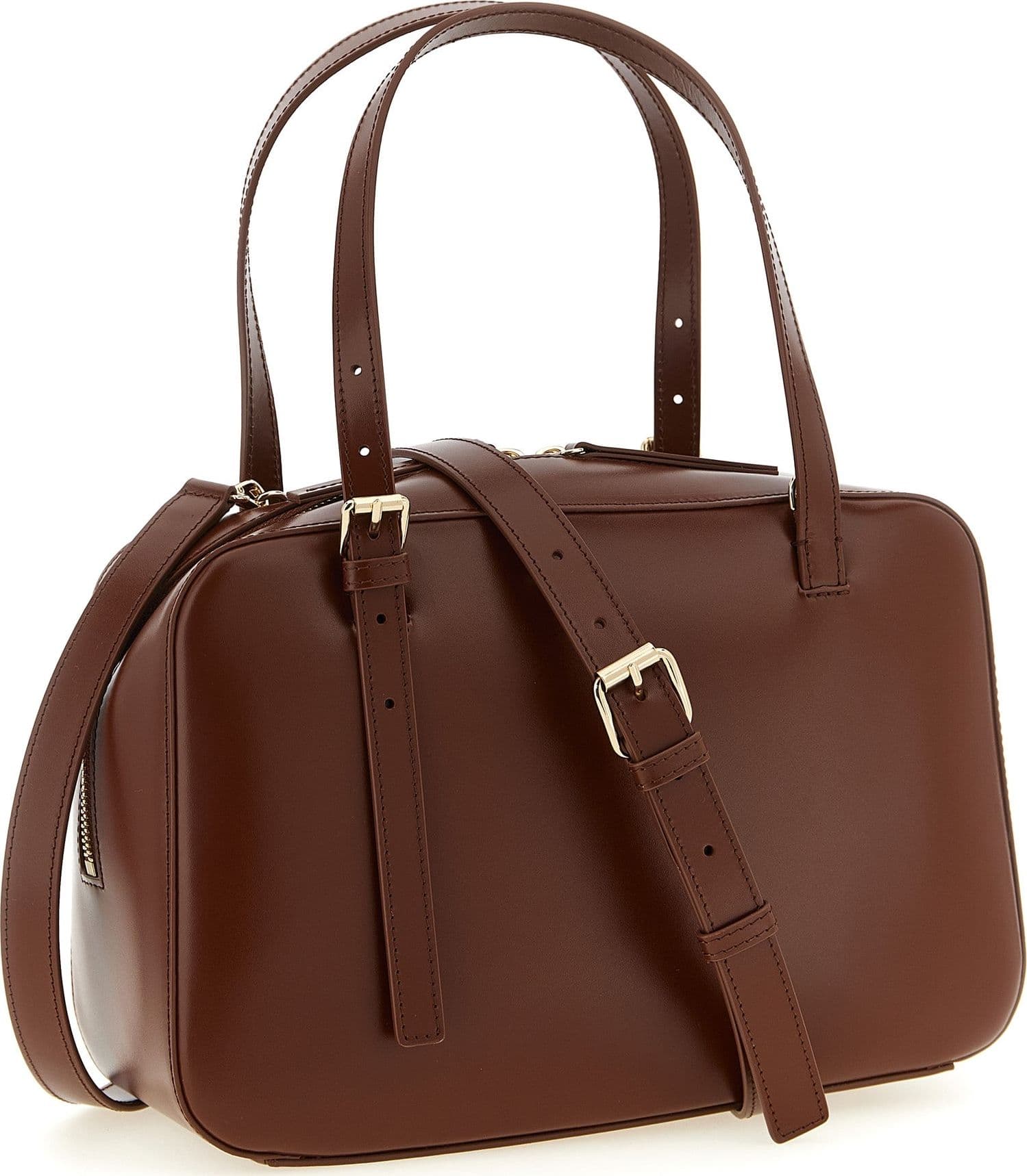 Brown Cowhide Handbag - 2