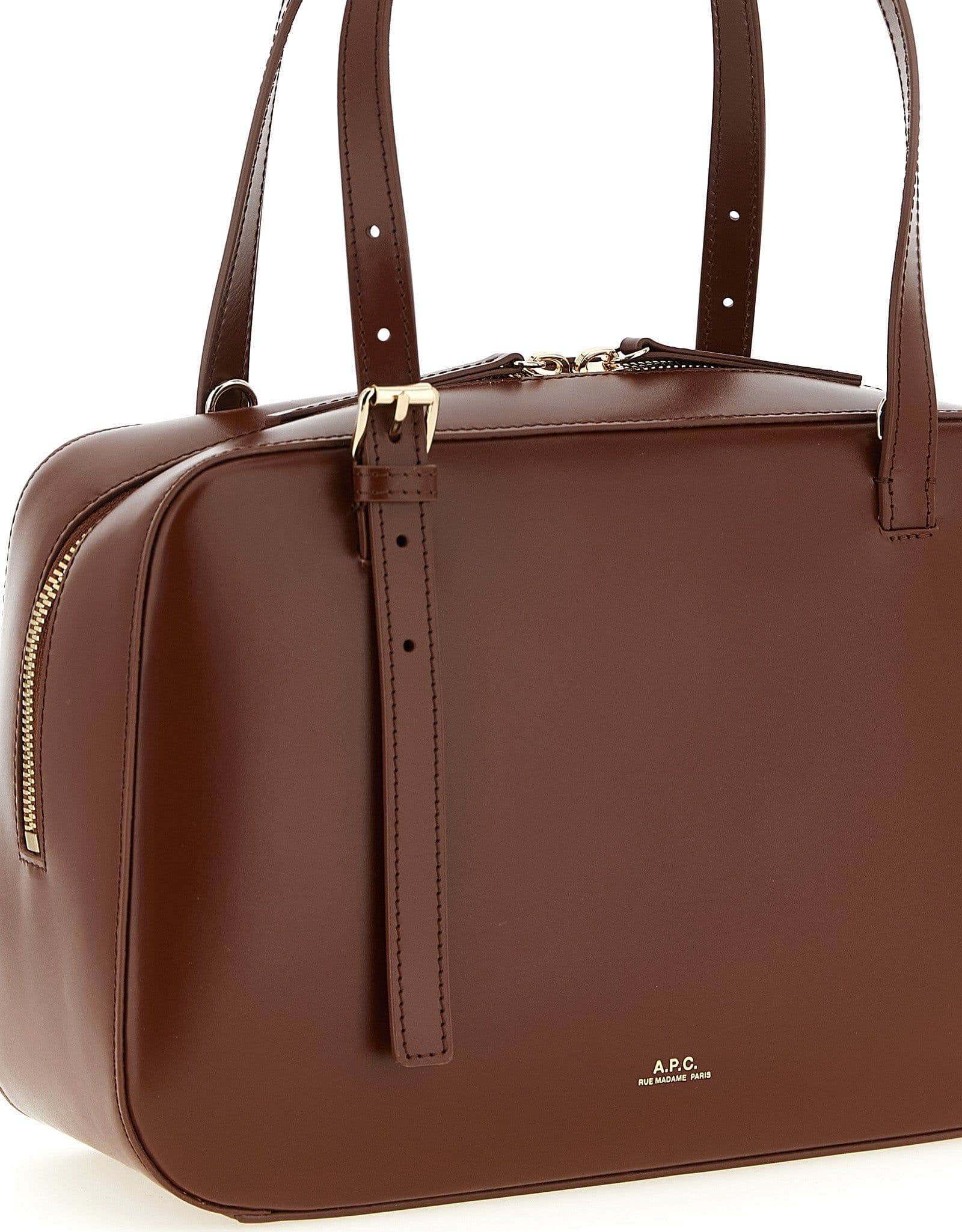 Brown Cowhide Handbag - 3