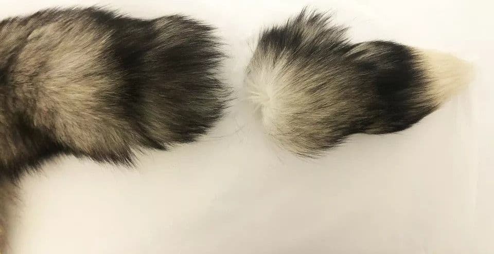 Brown Fox Tail Fur Shawl Neck Wrap Cover Collar Scarf - 5