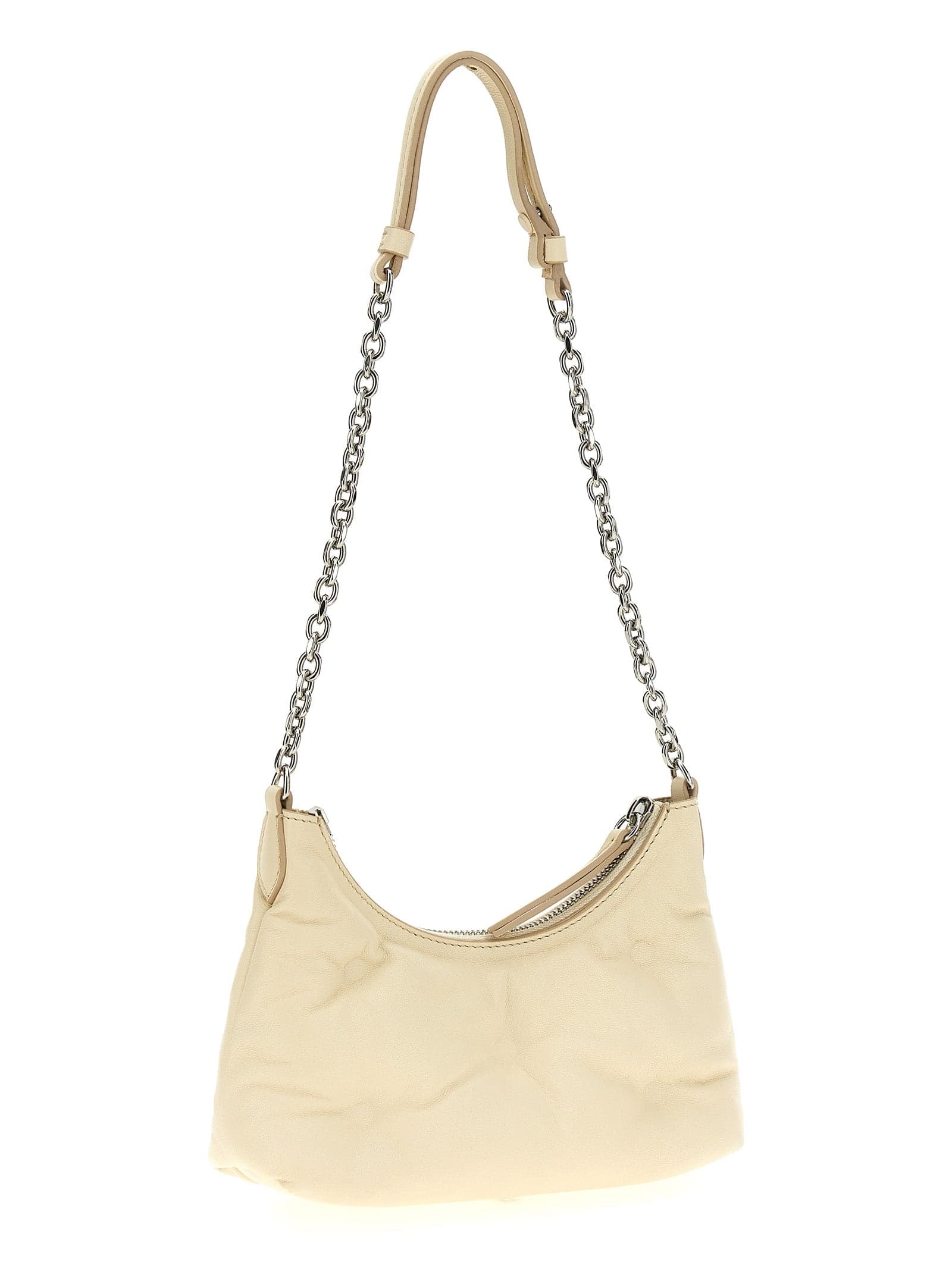 White Lamb Leather Shoulder Bag - 2
