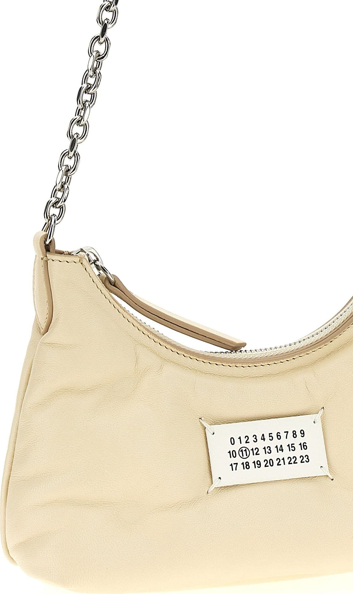 White Lamb Leather Shoulder Bag - 3