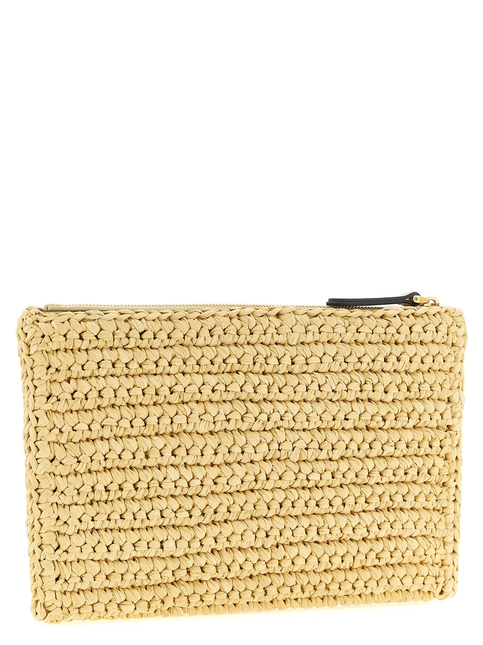 White Viscose Clutch Bag - 2