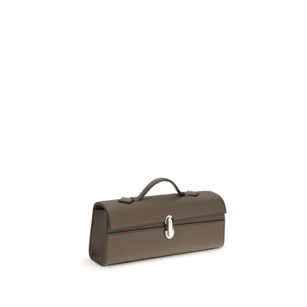 Brown Calf Leather Bos Taurus Clutch Bag - 2