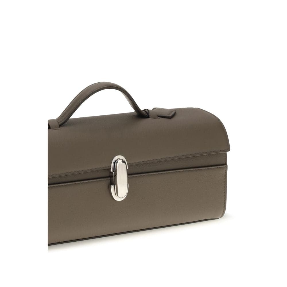 Brown Calf Leather Bos Taurus Clutch Bag - 4