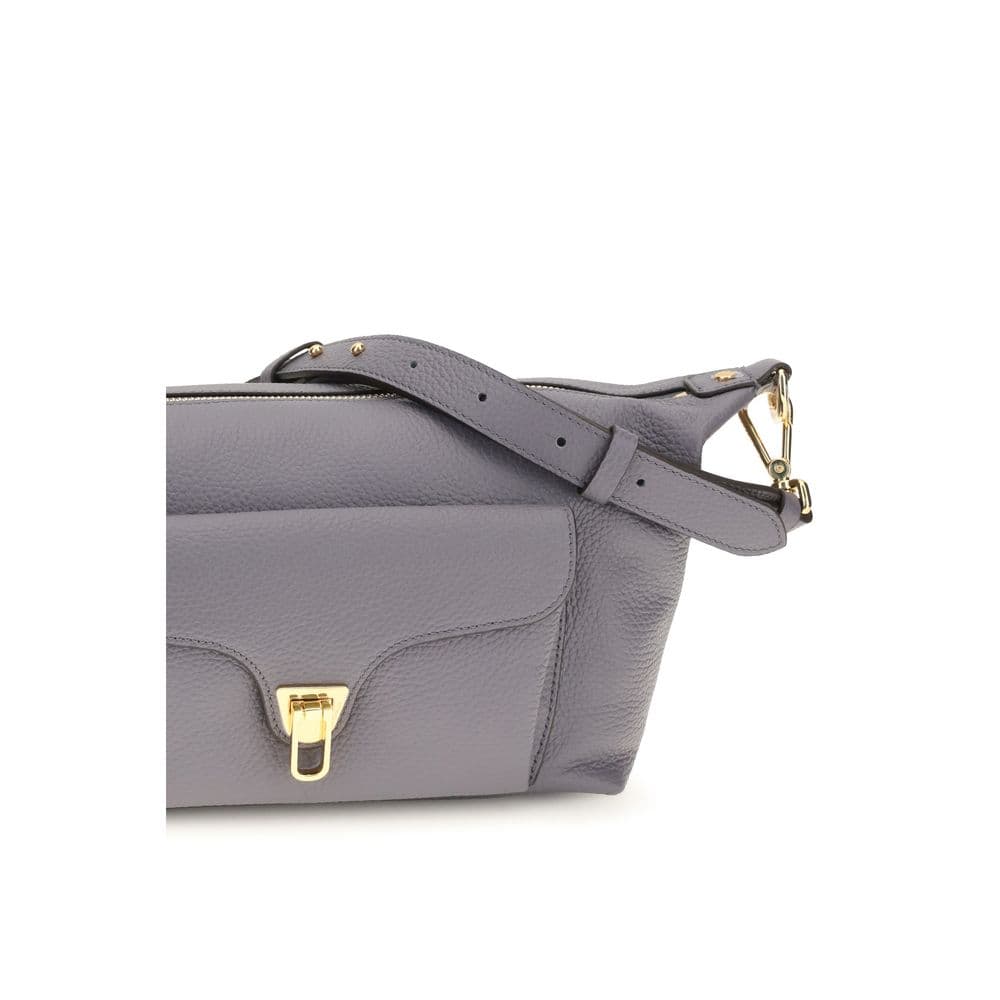 Gray Calf Leather Bos Taurus Shoulder Bag - 4
