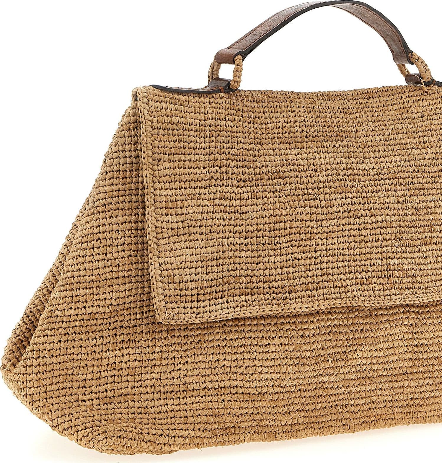 Beige Raffia Handbag - 3