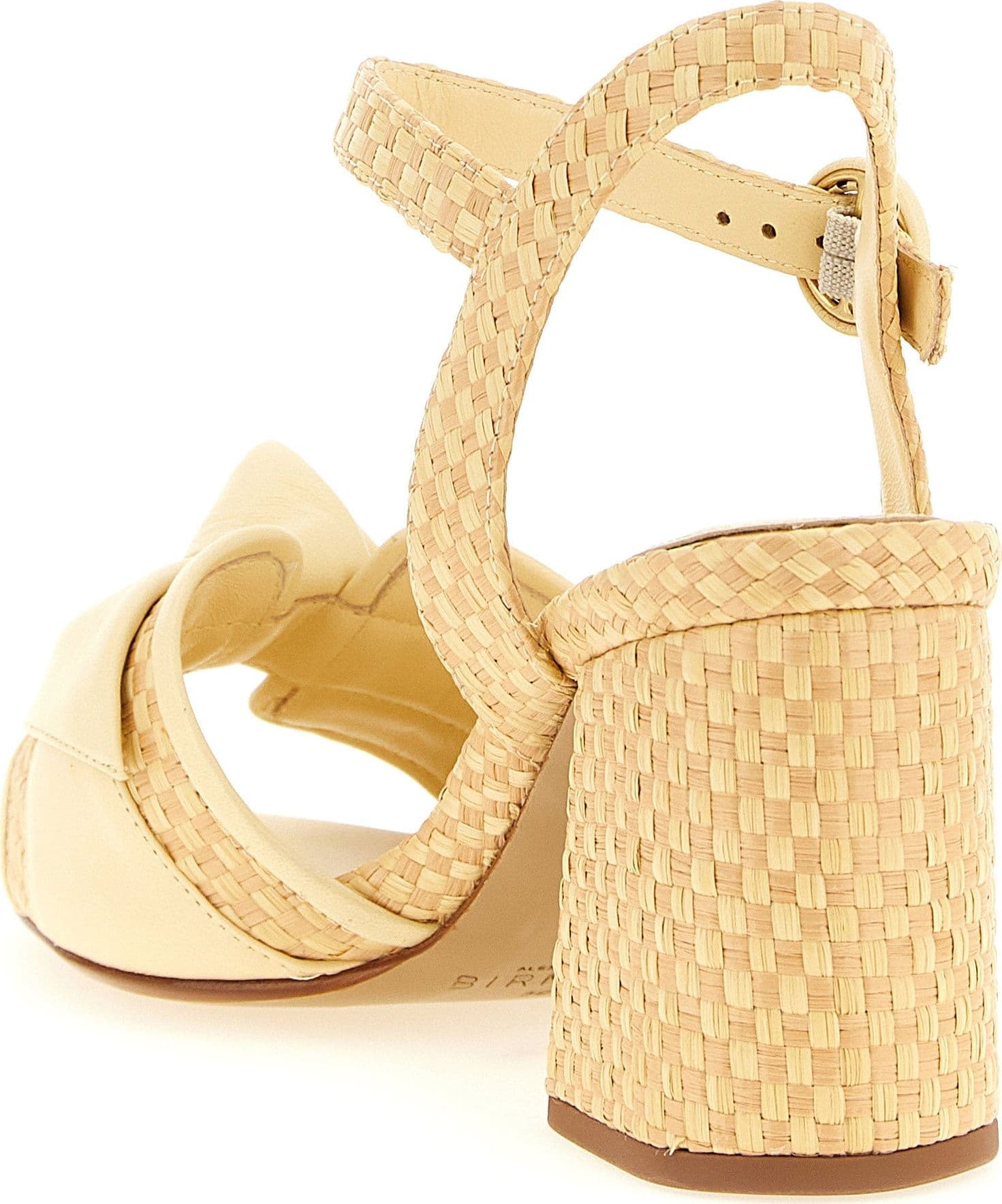 Bicolor Cowhide Platform Sandals - 3