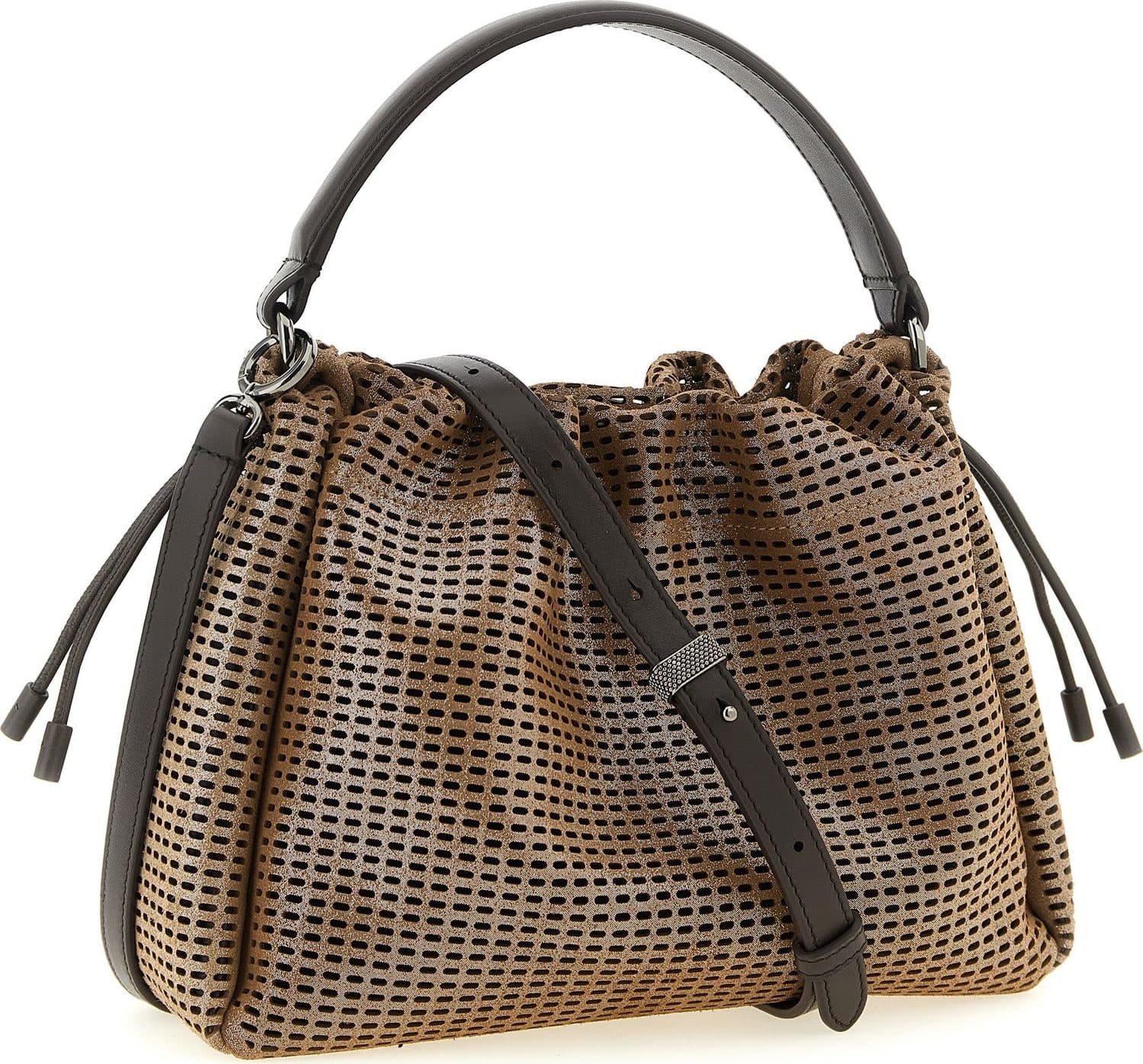 Brown Calfskin Handbag - 2
