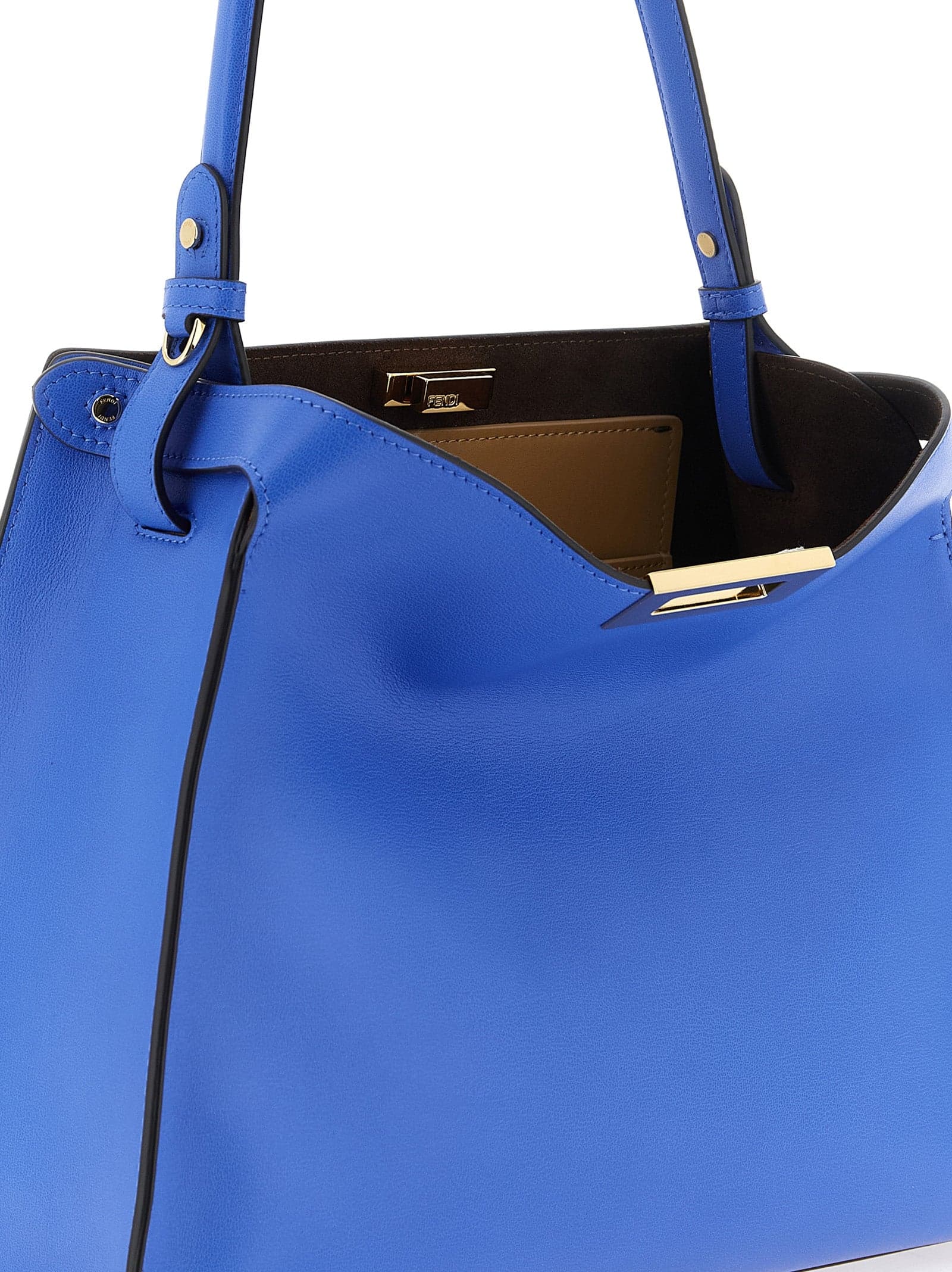 Blue Calfskin Handbag - 4