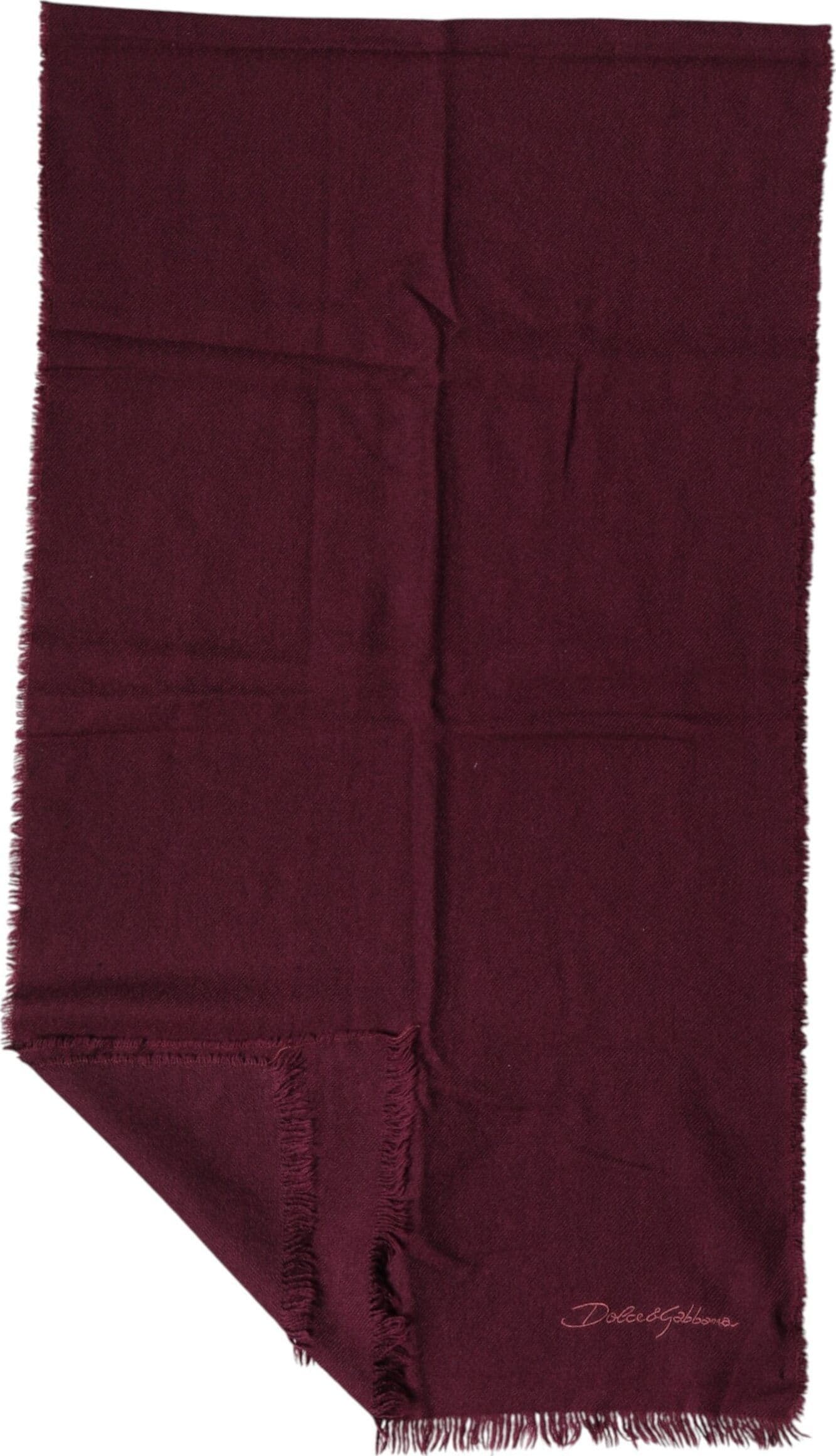 Maroon Cashmere Fringes Neck Wrap Shawl Scarf - 5