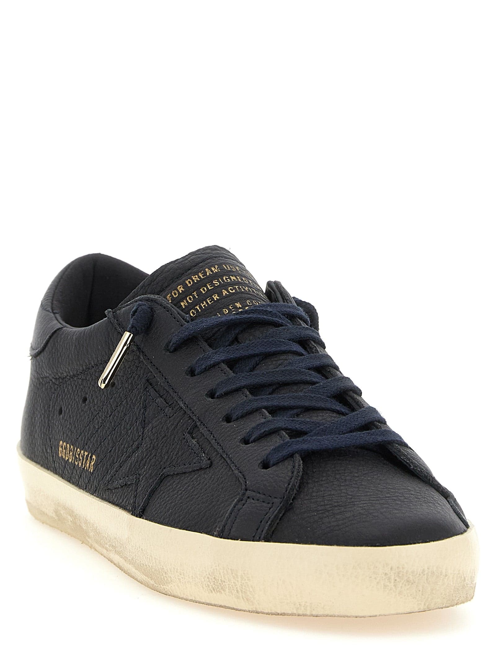 Blue Cowhide Low Top Sneakers - 2