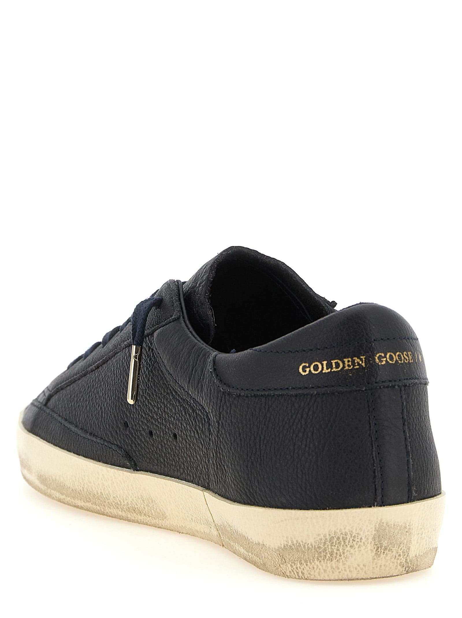 Blue Cowhide Low Top Sneakers - 3