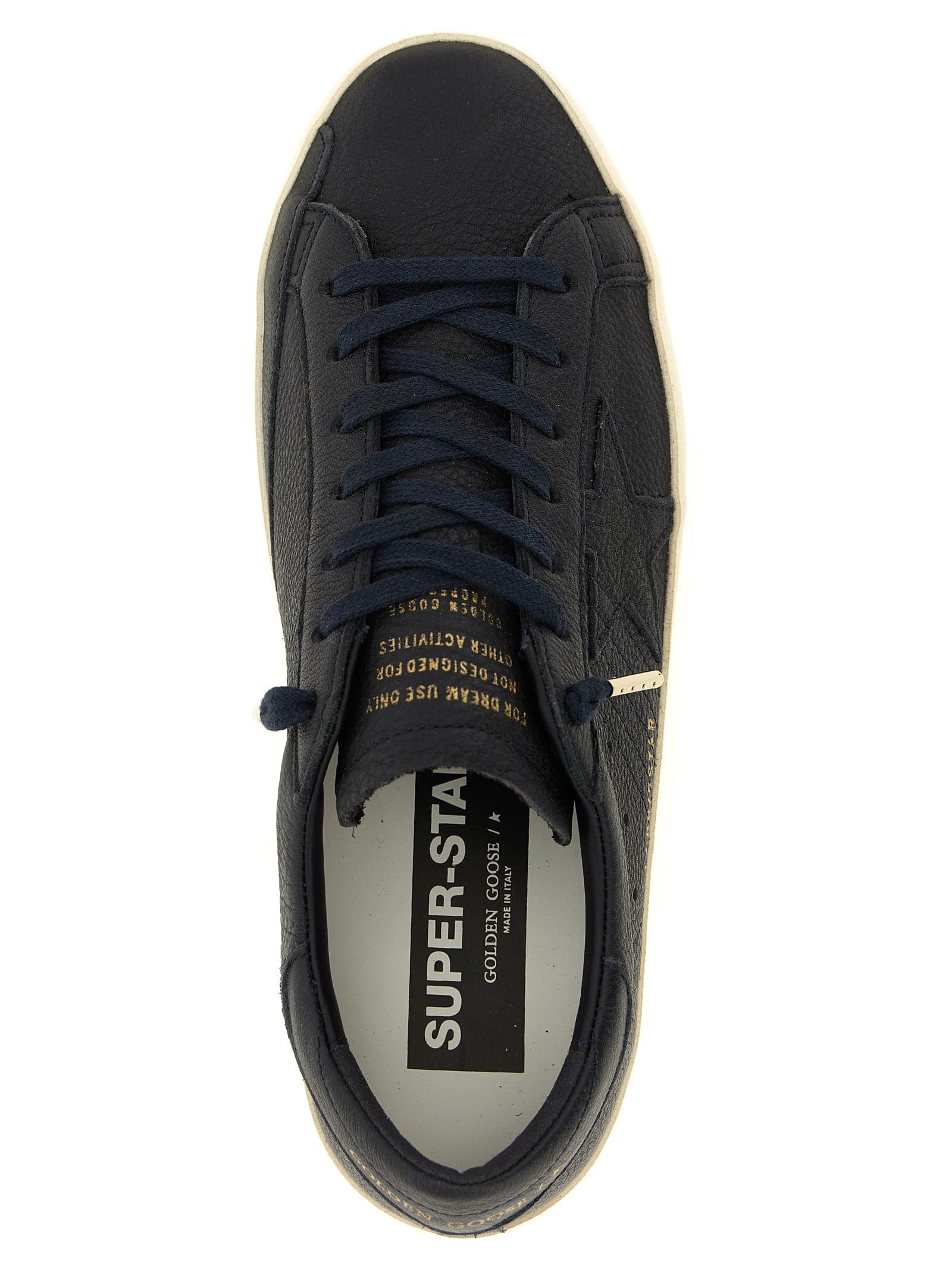 Blue Cowhide Low Top Sneakers - 4