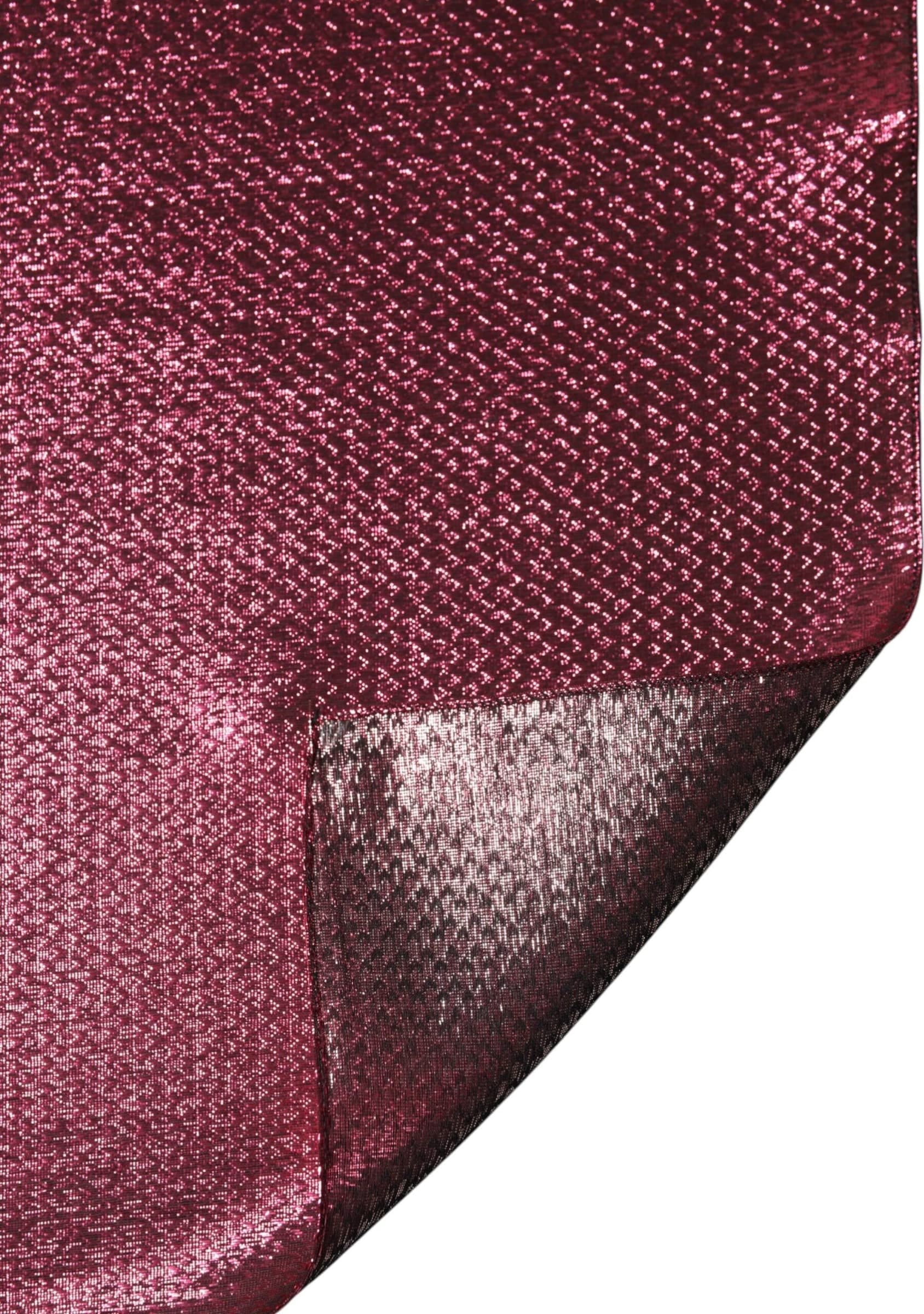 Metallic Pink Silk Square Foulard Scarf - 4