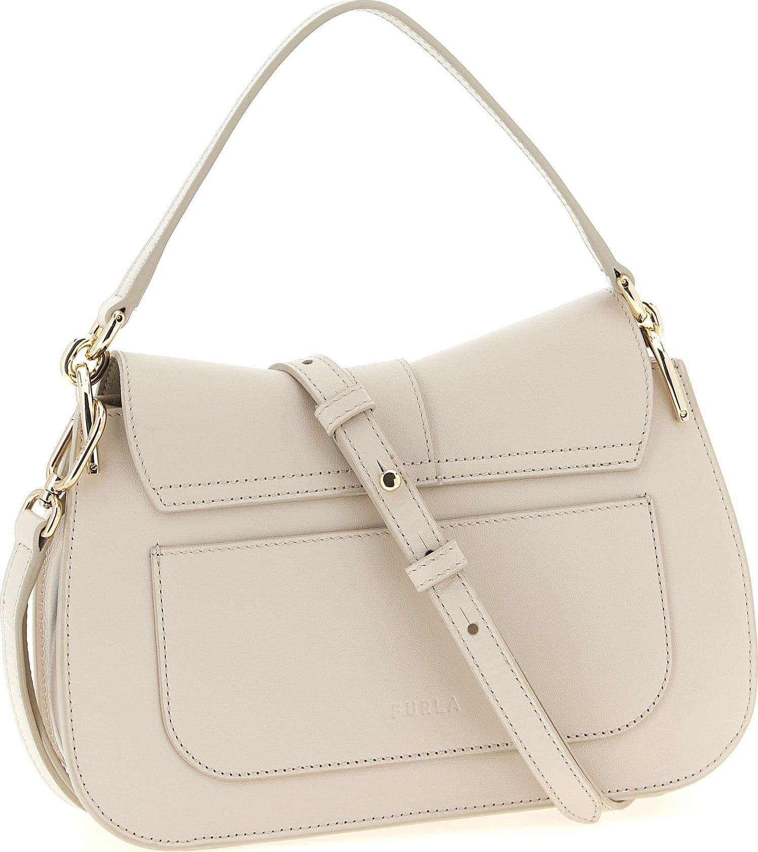 Beige Calfskin Shoulder Bag - 2