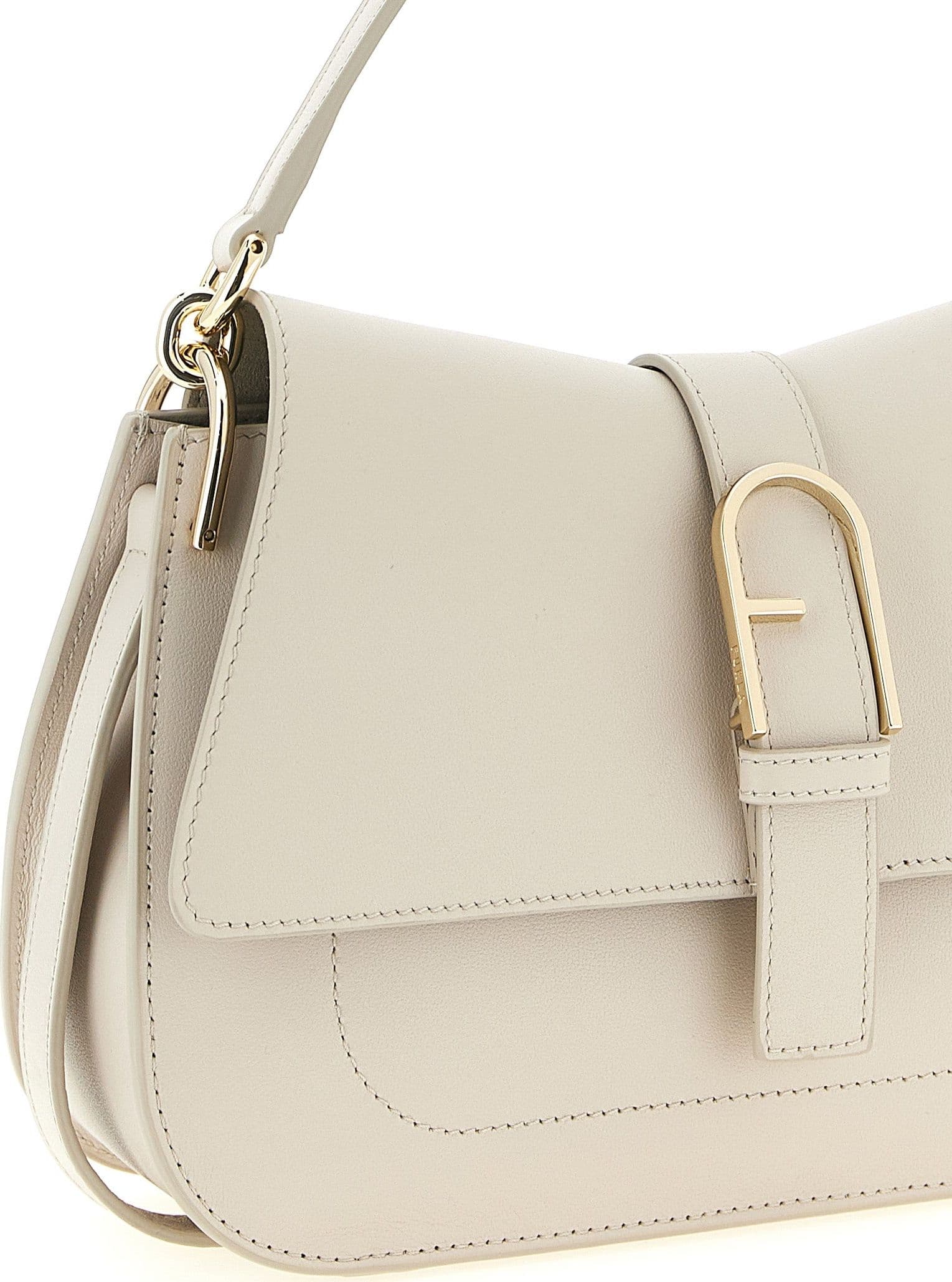 Beige Calfskin Shoulder Bag - 3
