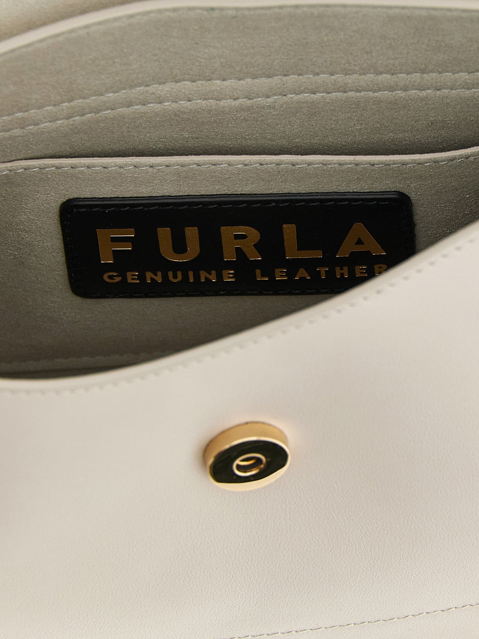Beige Calfskin Shoulder Bag - 4