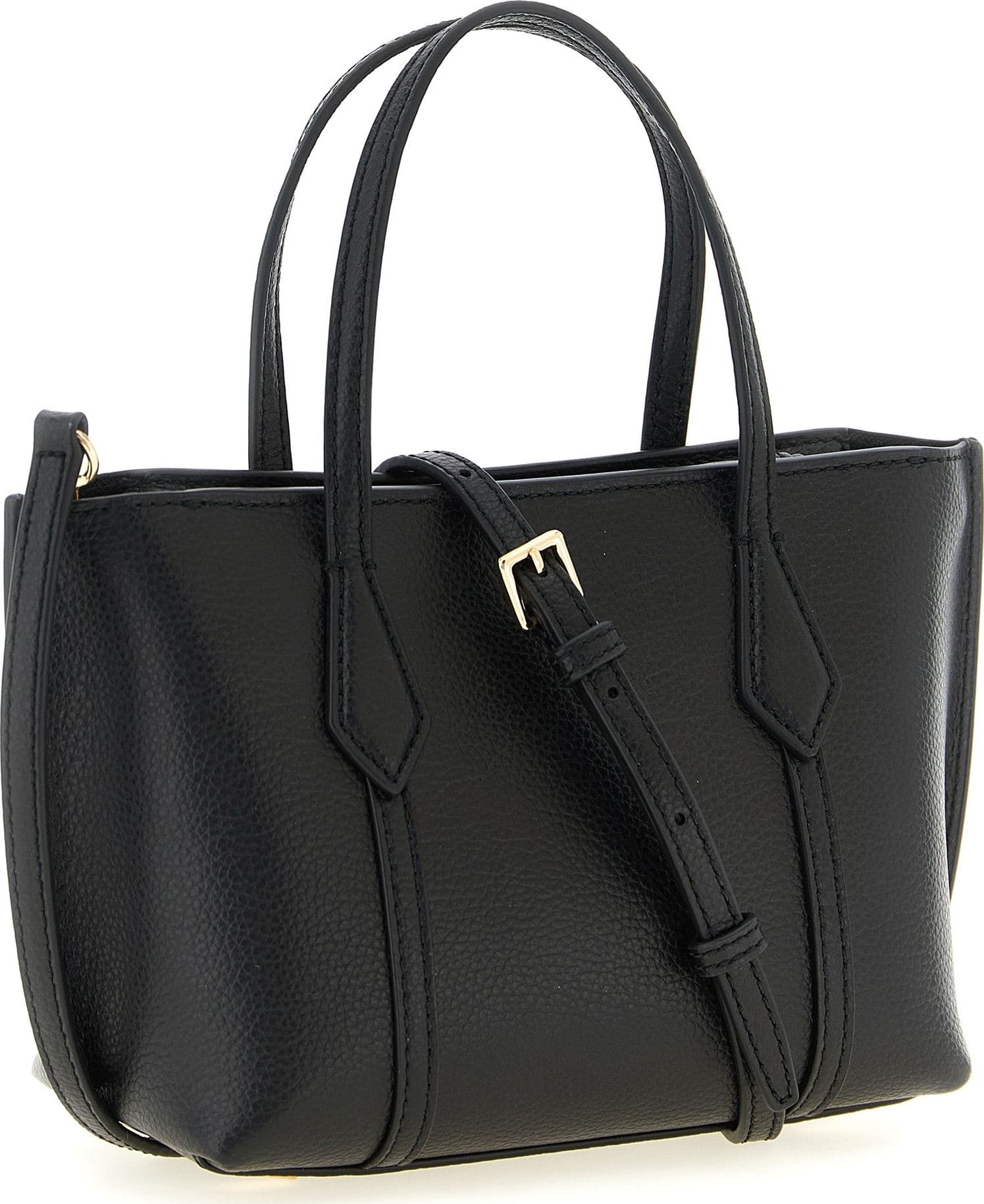 Black Cowhide Handbag - 2