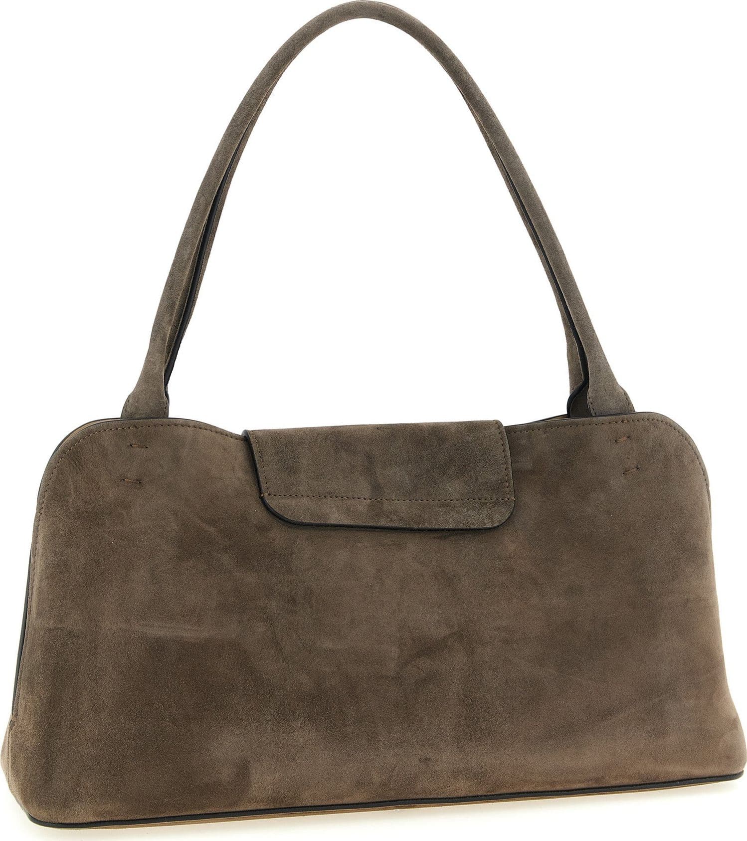 Brown Calfskin Shoulder Bag - 2
