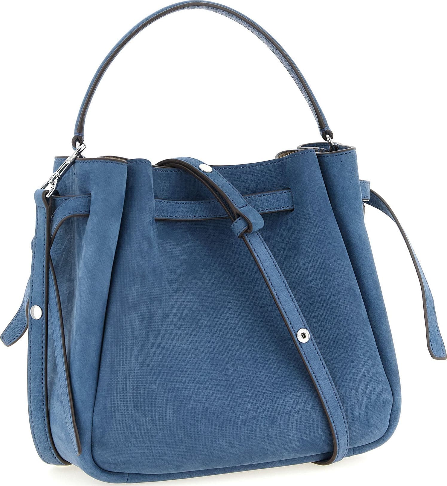 Blue Lamb Leather Handbag - 2
