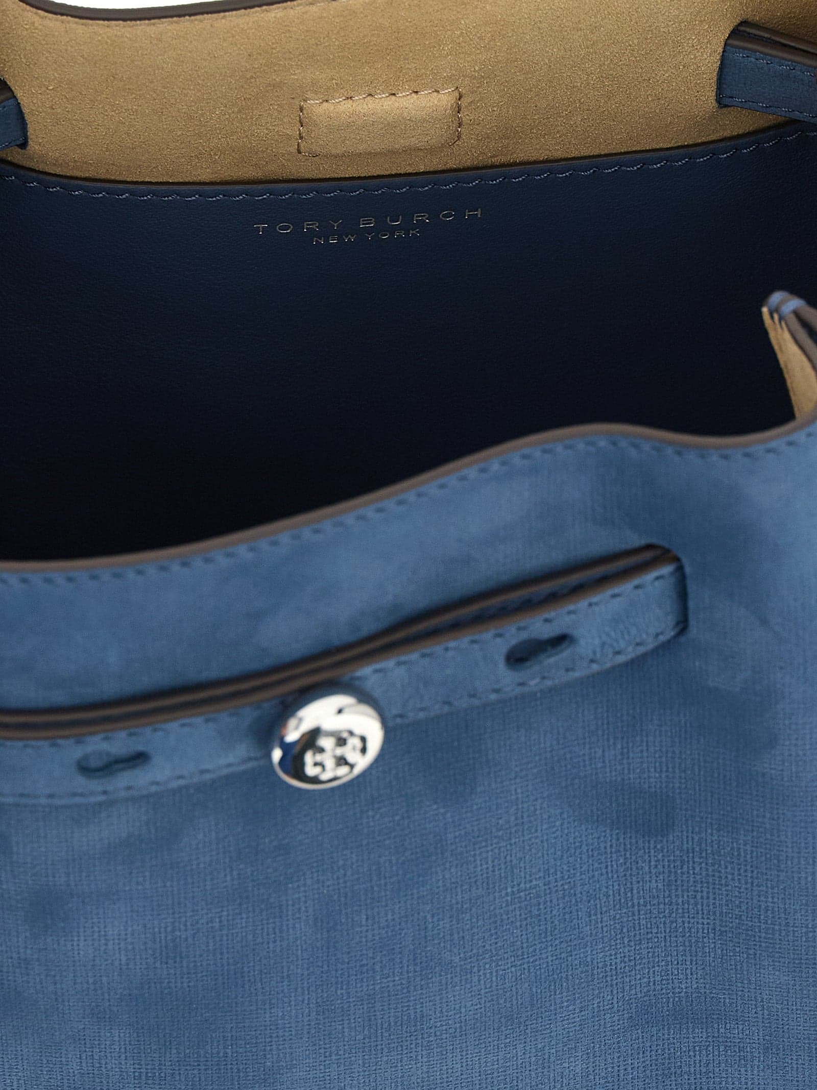Blue Lamb Leather Handbag - 4