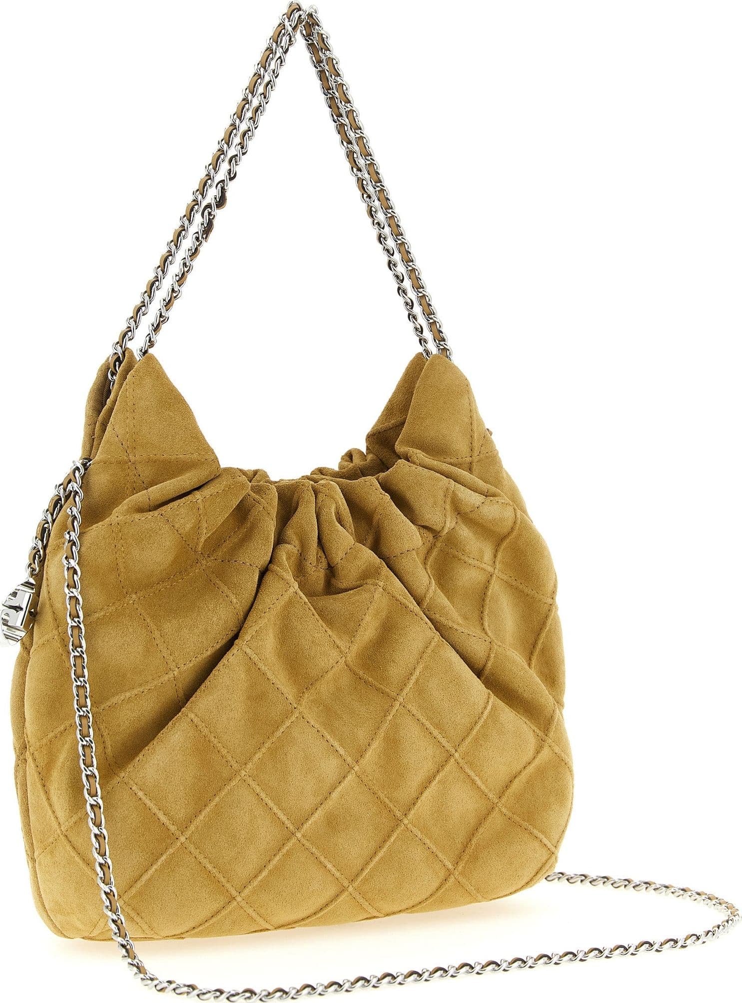 Beige Calfskin Shoulder Bag - 2