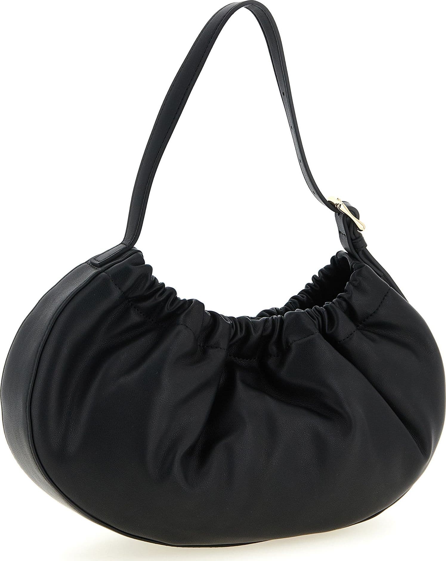 Black Polyethylene Shoulder Bag - 2