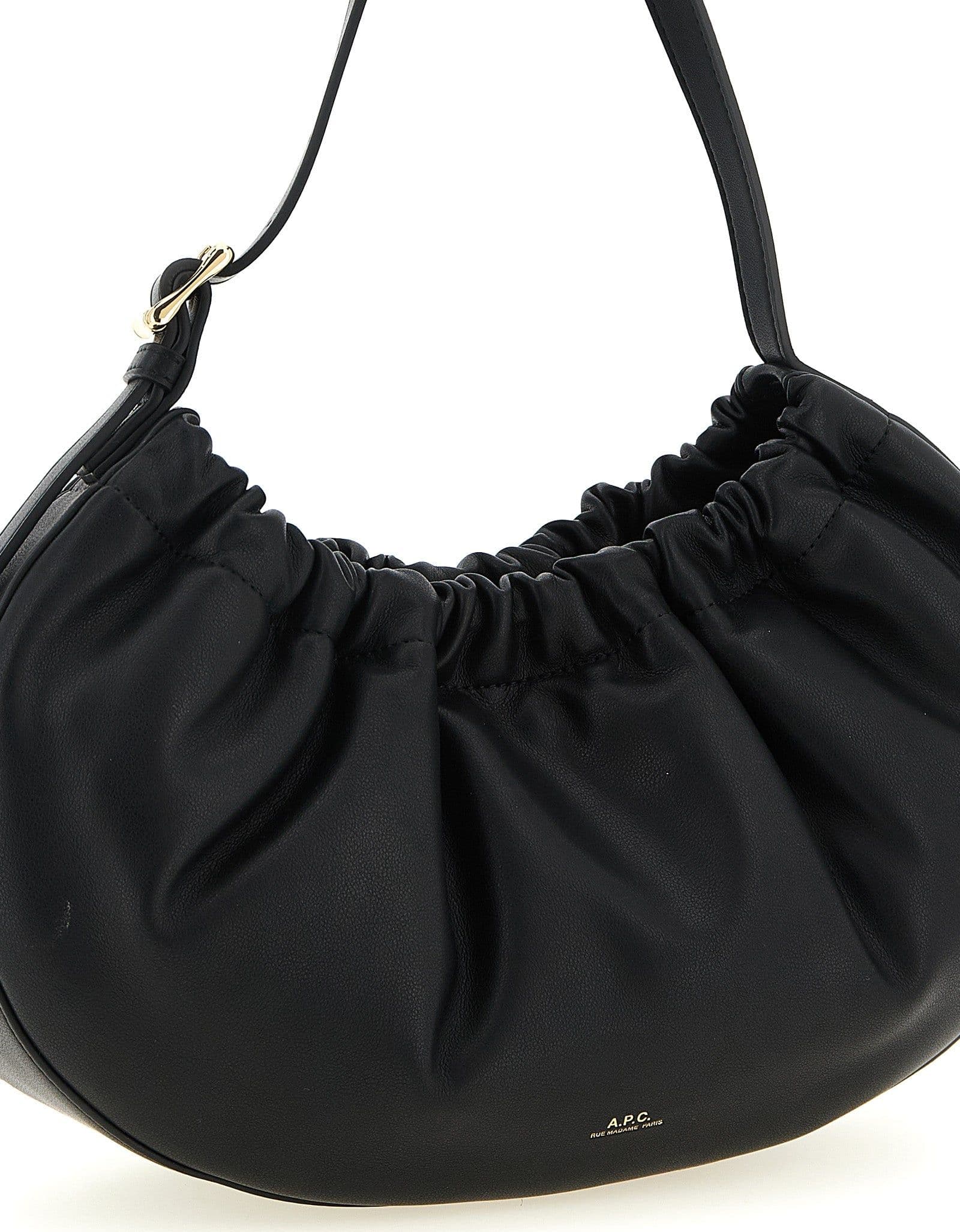 Black Polyethylene Shoulder Bag - 3