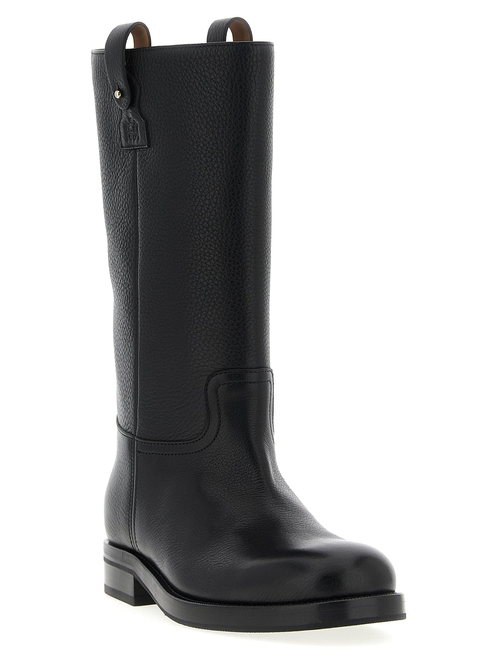 Black Calfskin Over The Knee - 2
