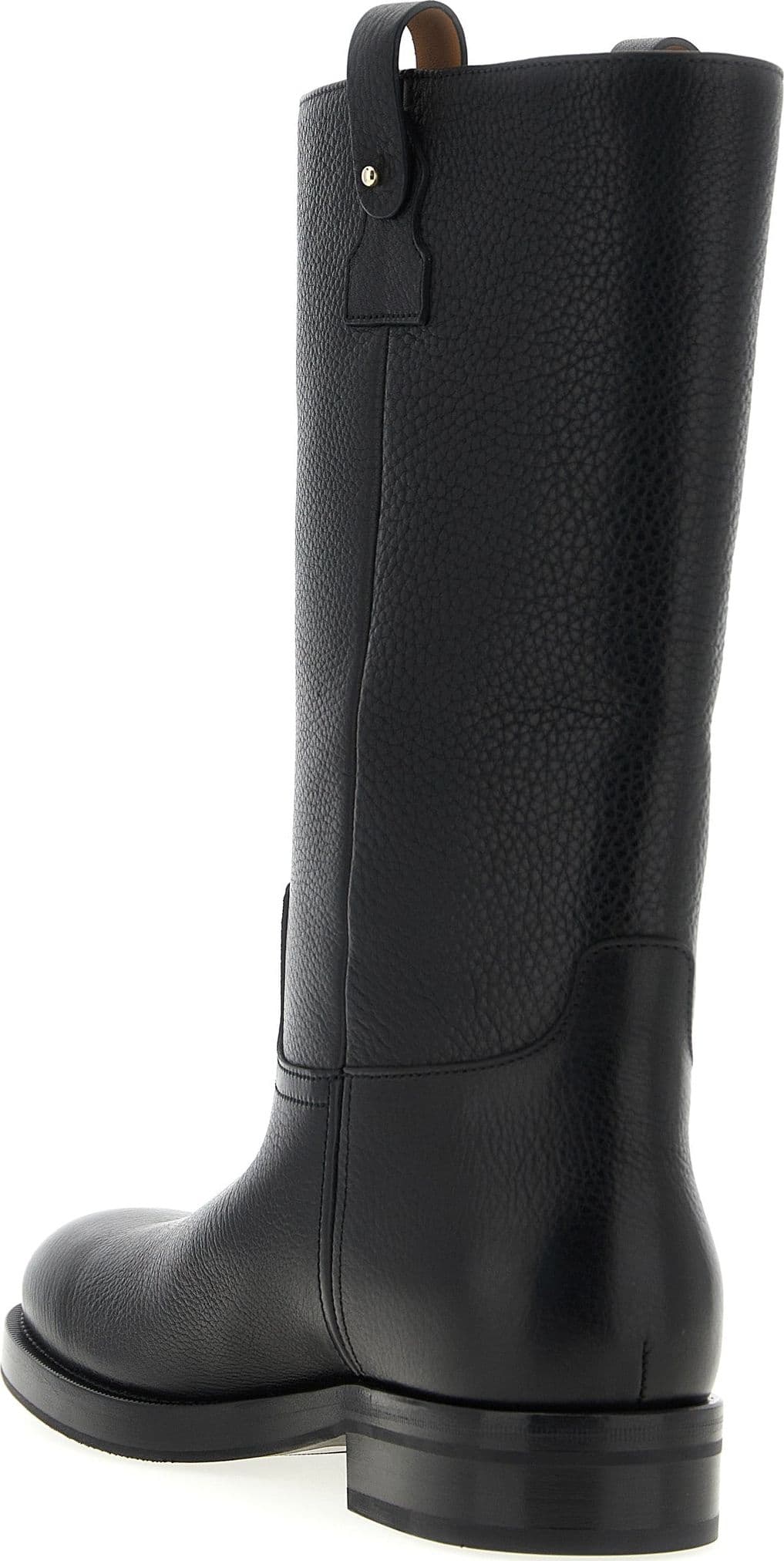 Black Calfskin Over The Knee - 3