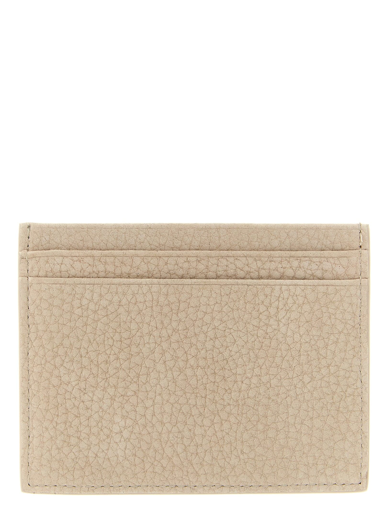 Beige Calfskin Cardholder - 2