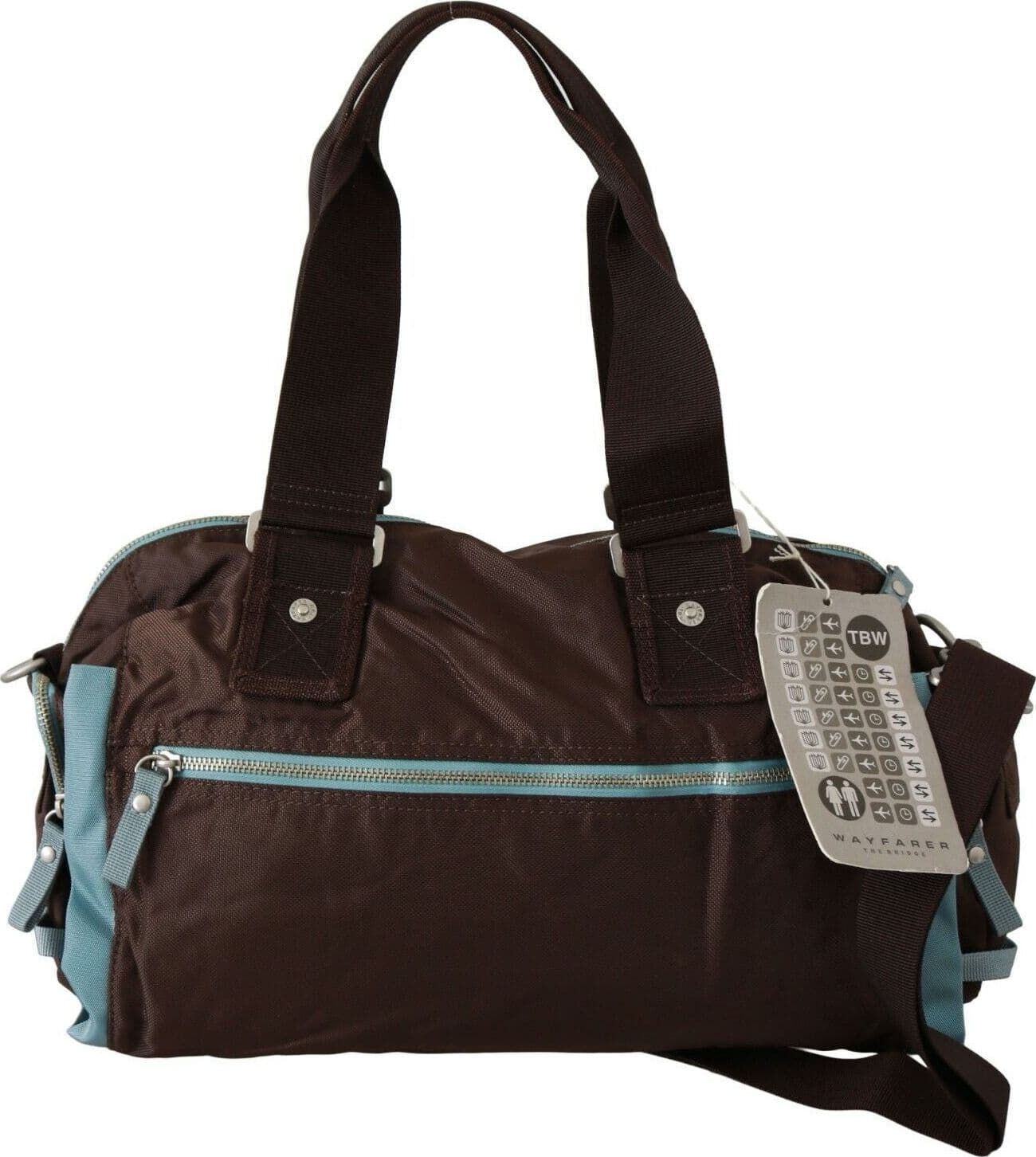 Brown Handbag Duffel Travel Purse - 3