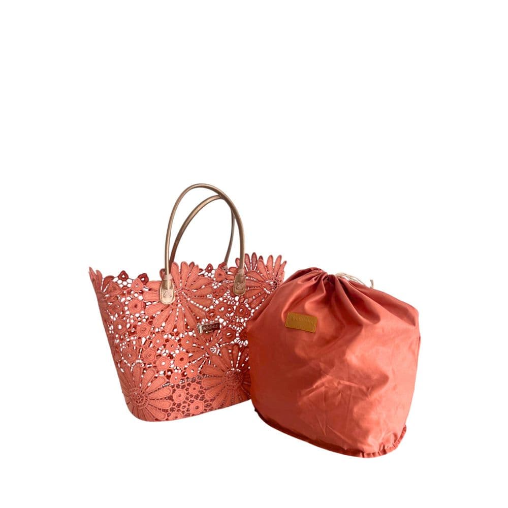 Pink PU Women Handbag - 7