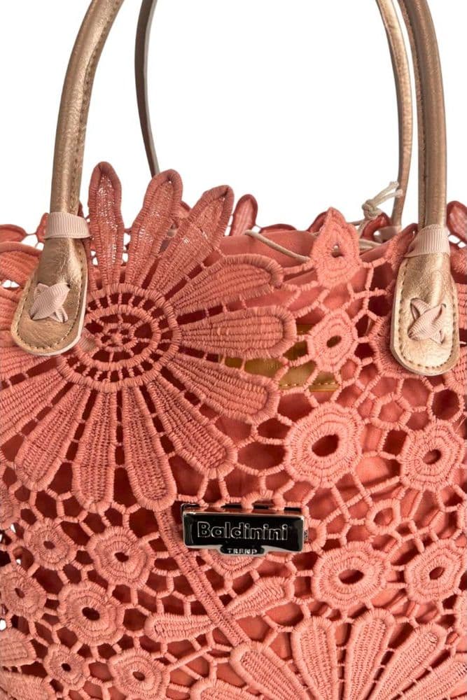 Pink PU Women Handbag - 8