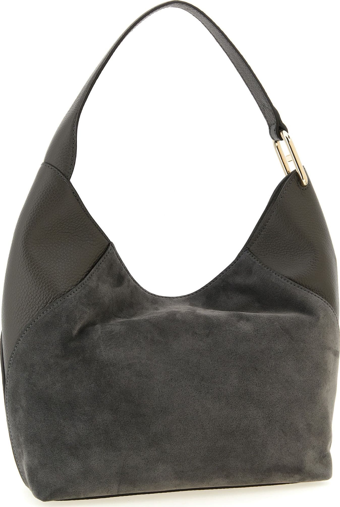Gray Calfskin Shoulder Bag - 2