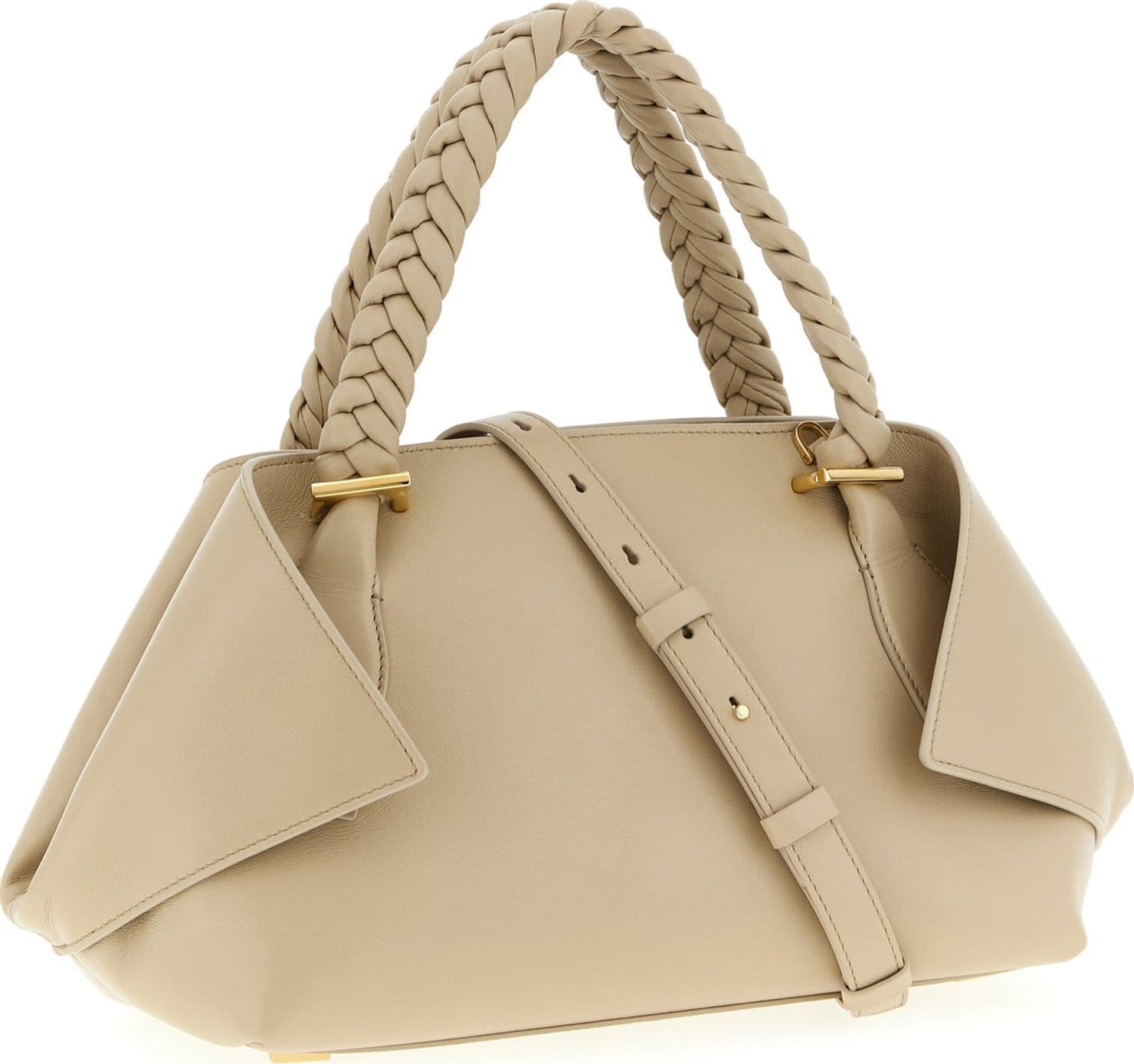 Gray Calfskin Handbag - 2
