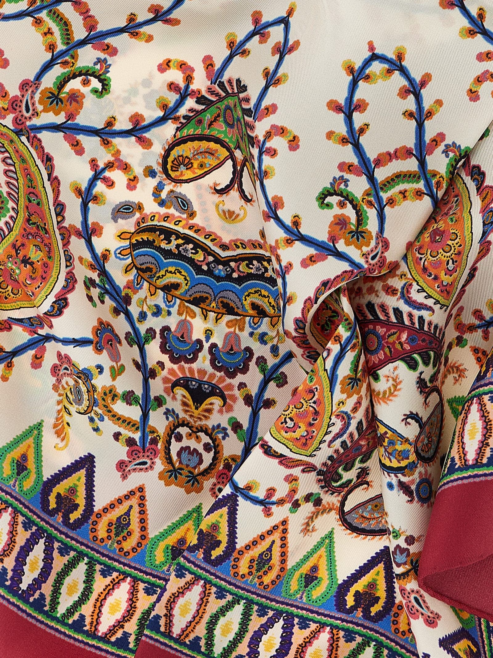 Multicolor Silk Foulard - 3