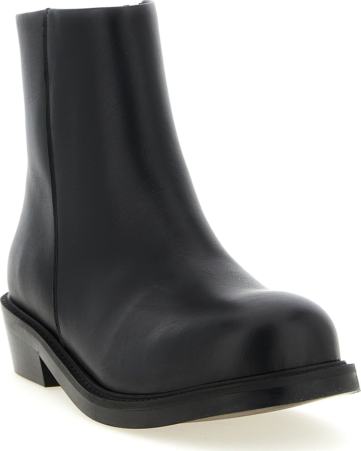 Black Calfskin Ankle Boots - 2