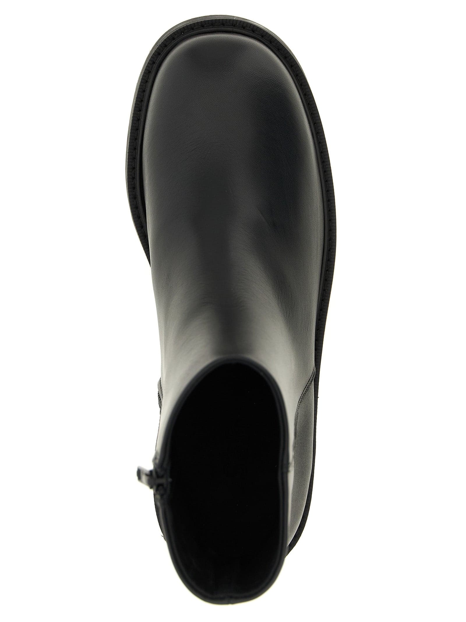 Black Calfskin Ankle Boots - 4