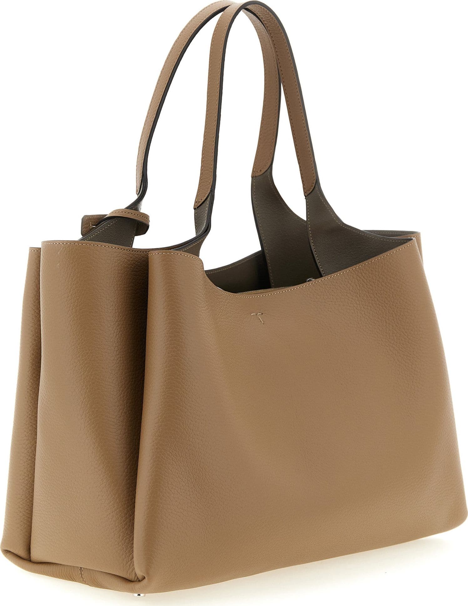 Brown Calfskin Tote Bag - 2