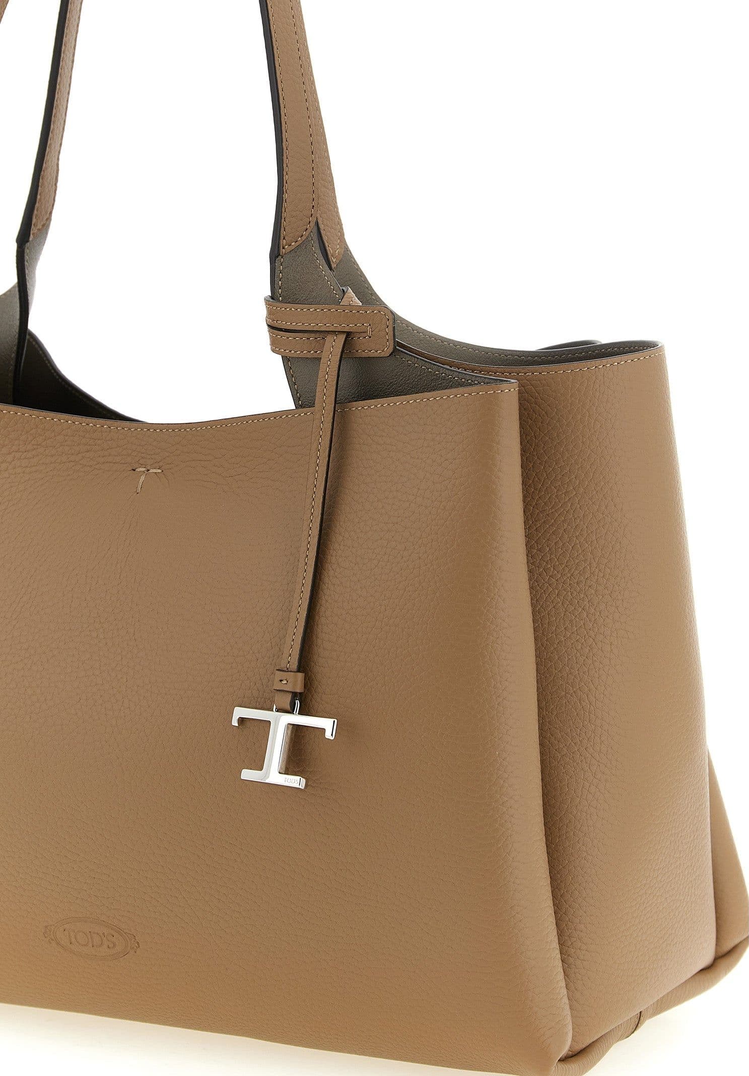 Brown Calfskin Tote Bag - 3