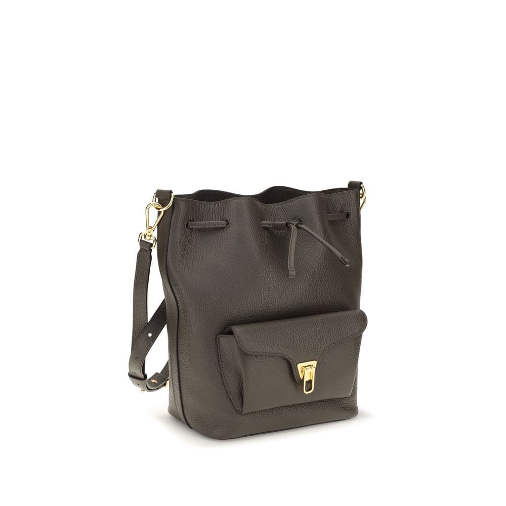 Brown Calf Leather Bos Taurus Backet Bag - 2