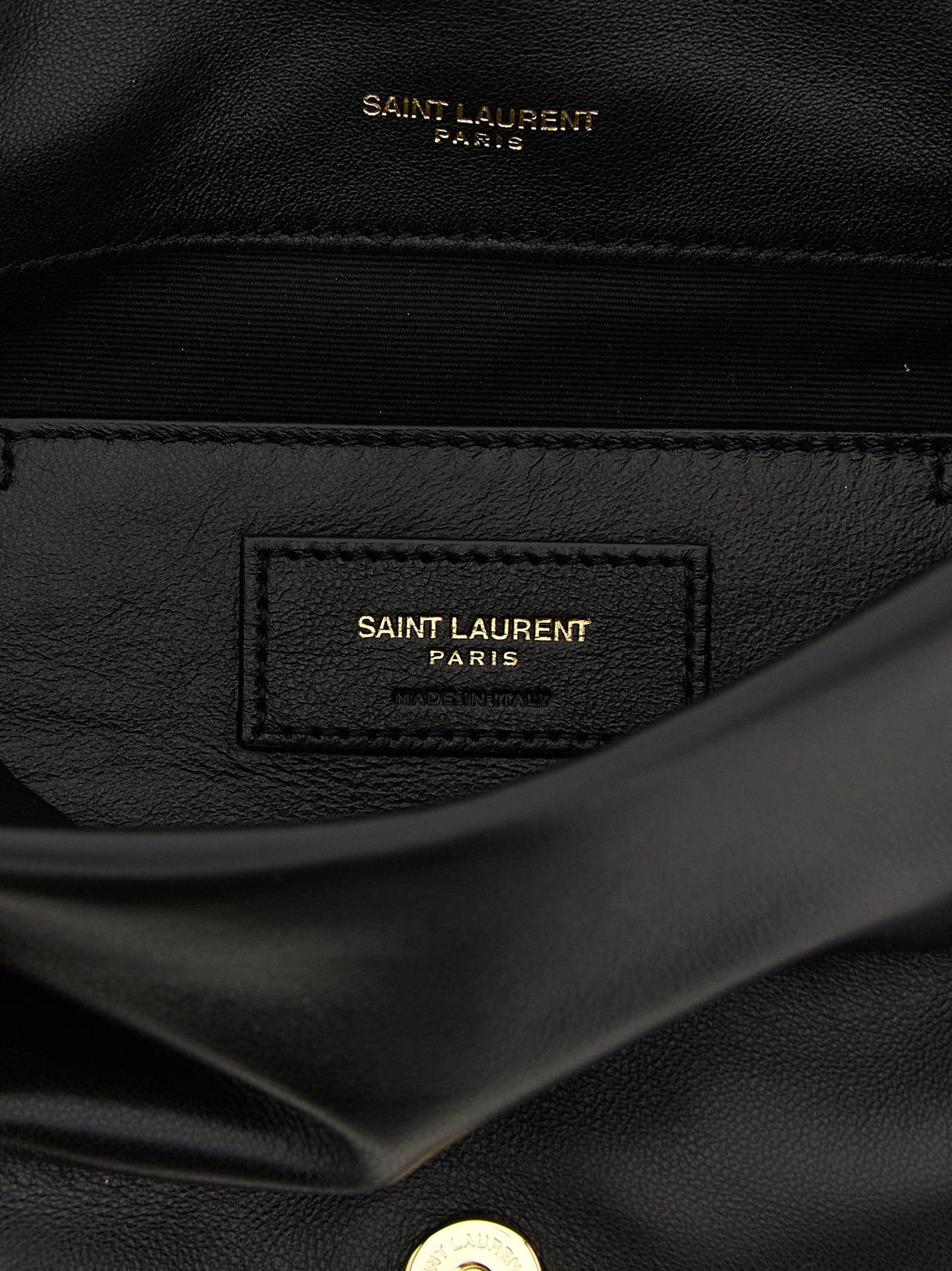 Black Lamb Leather Shoulder Bag - 4