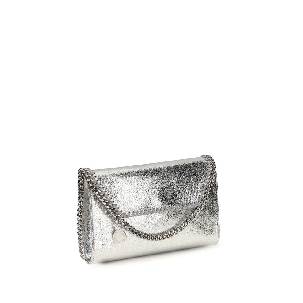 Silver Polyester Shoulder Bag - 2